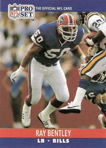 #436 Ray Bentley - Buffalo Bills - 1990 Pro Set Football