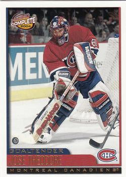 #436 Jose Theodore - Montreal Canadiens - 2003-04 Pacific Complete Hockey