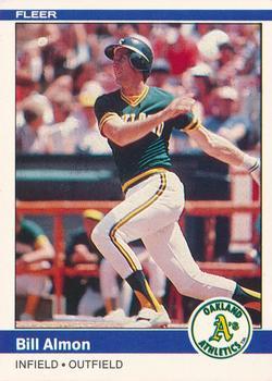 #436 Bill Almon - Oakland Athletics - 1984 Fleer Baseball