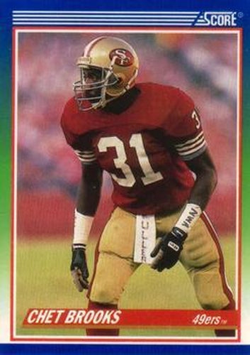 #436 Chet Brooks - San Francisco 49ers - 1990 Score Football