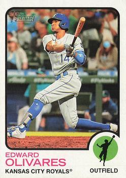 #436 Edward Olivares - Kansas City Royals - 2022 Topps Heritage Baseball