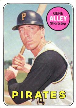 #436 Gene Alley - Pittsburgh Pirates - 1969 Topps Baseball