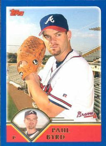 #436 Paul Byrd - Atlanta Braves - 2003 Topps Baseball