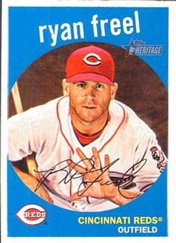 #436 Ryan Freel - Cincinnati Reds - 2008 Topps Heritage Baseball