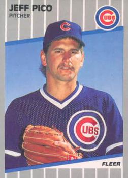 #436 Jeff Pico - Chicago Cubs - 1989 Fleer Baseball
