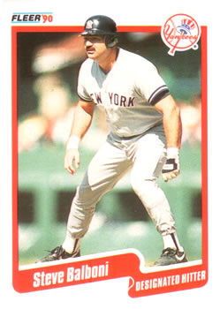 #436 Steve Balboni - New York Yankees - 1990 Fleer USA Baseball