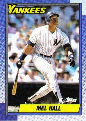 #436 Mel Hall - New York Yankees - 1990 Topps Baseball