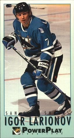 #436 Igor Larionov - San Jose Sharks - 1993-94 Fleer PowerPlay Hockey