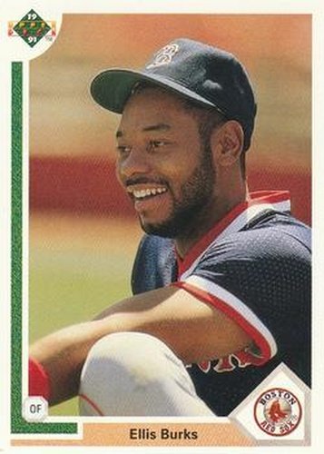 #436 Ellis Burks - Boston Red Sox - 1991 Upper Deck Baseball