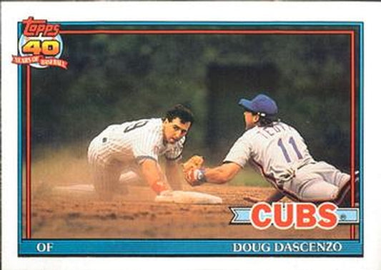 #437 Doug Dascenzo - Chicago Cubs - 1991 O-Pee-Chee Baseball