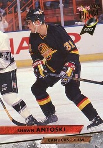 #437 Shawn Antoski - Vancouver Canucks - 1993-94 Ultra Hockey