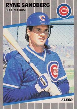 #437 Ryne Sandberg - Chicago Cubs - 1989 Fleer Baseball