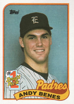 #437 Andy Benes - San Diego Padres - 1989 Topps Baseball
