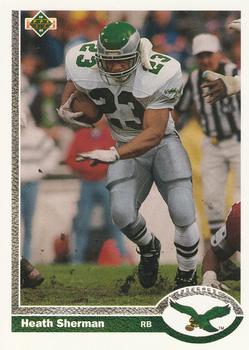 #437 Heath Sherman - Philadelphia Eagles - 1991 Upper Deck Football