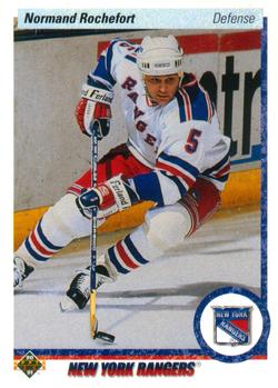 #437 Normand Rochefort - New York Rangers - 1990-91 Upper Deck Hockey