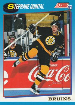 #437 Stephane Quintal - Boston Bruins - 1991-92 Score Canadian Bilingual Hockey