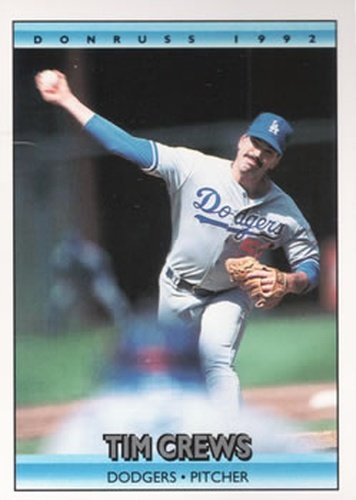 #437 Tim Crews - Los Angeles Dodgers - 1992 Donruss Baseball