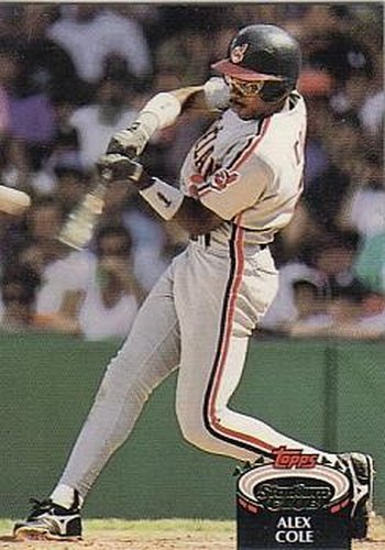 #437 Alex Cole - Cleveland Indians - 1992 Stadium Club Baseball