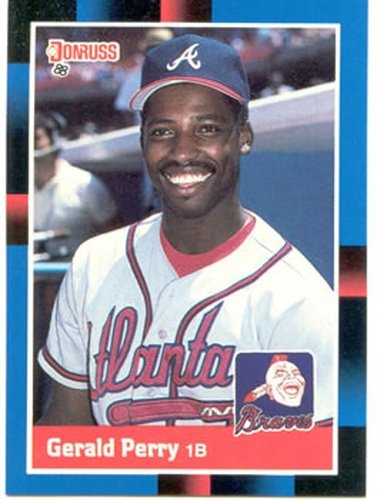 #437 Gerald Perry - Atlanta Braves - 1988 Donruss Baseball
