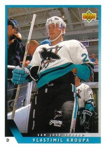 #437 Vlastimil Kroupa - San Jose Sharks - 1993-94 Upper Deck Hockey