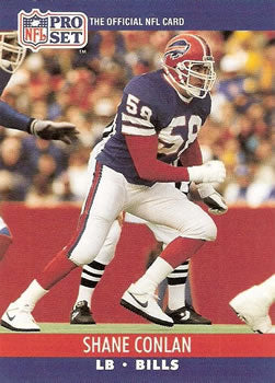 #437 Shane Conlan - Buffalo Bills - 1990 Pro Set Football