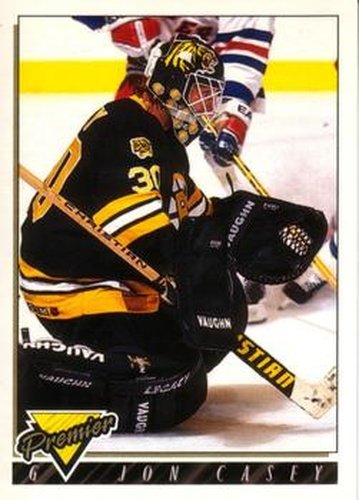 #437 Jon Casey - Boston Bruins - 1993-94 O-Pee-Chee Premier Hockey