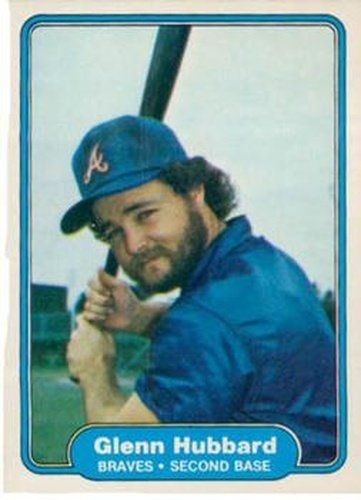 #437 Glenn Hubbard - Atlanta Braves - 1982 Fleer Baseball