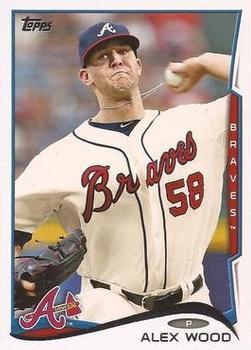 #437 Alex Wood - Atlanta Braves - 2014 Topps Baseball