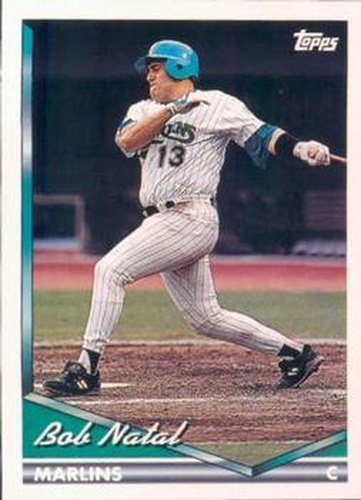 #437 Bob Natal - Florida Marlins - 1994 Topps Baseball