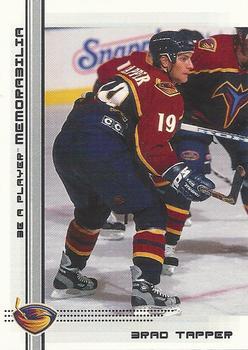 #437 Brad Tapper - Atlanta Thrashers - 2000-01 Be a Player Memorabilia Hockey