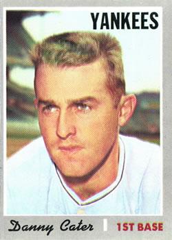 #437 Danny Cater - New York Yankees - 1970 Topps Baseball