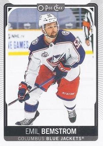 #437 Emil Bemstrom - Columbus Blue Jackets - 2021-22 O-Pee-Chee Hockey