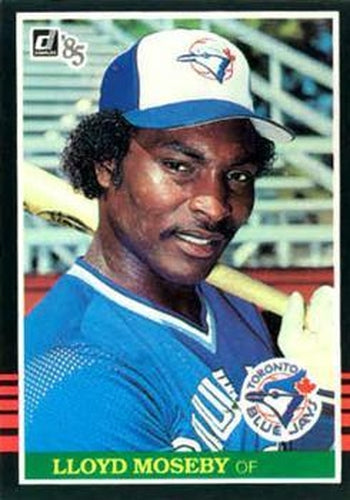 #437 Lloyd Moseby - Toronto Blue Jays - 1985 Donruss Baseball
