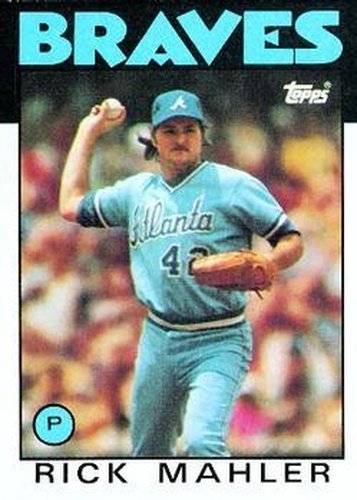 #437 Rick Mahler - Atlanta Braves - 1986 Topps Baseball