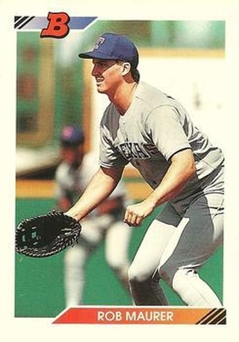#437 Rob Maurer - Texas Rangers - 1992 Bowman Baseball