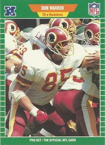 #437 Don Warren - Washington Redskins - 1989 Pro Set Football