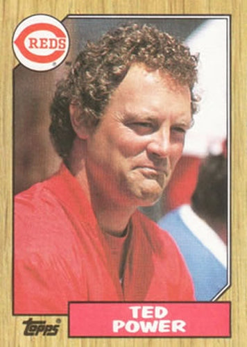 #437 Ted Power - Cincinnati Reds - 1987 Topps Baseball