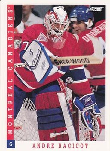 #437 Andre Racicot - Montreal Canadiens - 1993-94 Score Canadian Hockey