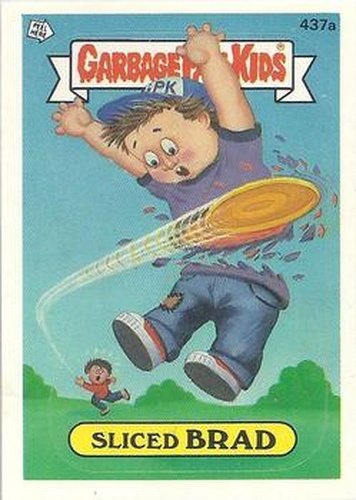 #437a Sliced Brad - 1987 Topps Garbage Pail Kids Series 11