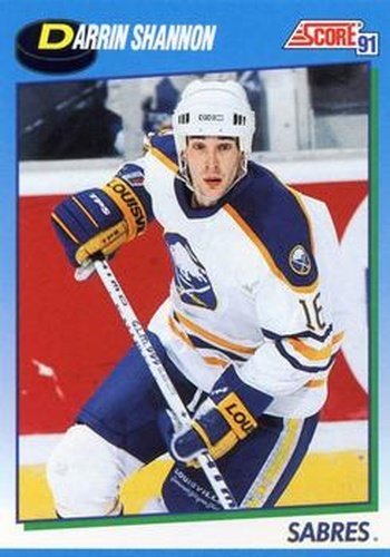 #438 Darrin Shannon - Buffalo Sabres - 1991-92 Score Canadian Hockey