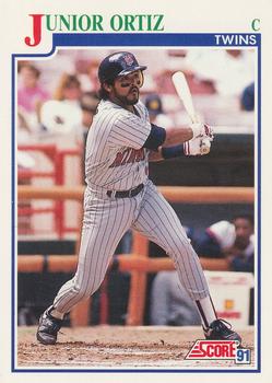 #438 Junior Ortiz - Minnesota Twins - 1991 Score Baseball