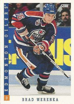 #438 Brad Werenka - Edmonton Oilers - 1993-94 Score Canadian Hockey