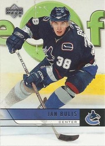 #438 Jan Bulis - Vancouver Canucks - 2006-07 Upper Deck Hockey