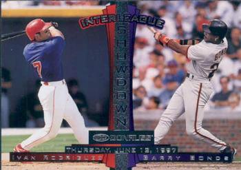 #438 Barry Bonds / Ivan Rodriguez- San Francisco Giants / Texas Rangers - 1997 Donruss Baseball