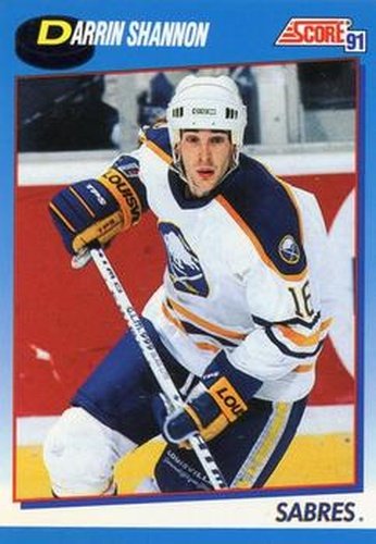 #438 Darrin Shannon - Buffalo Sabres - 1991-92 Score Canadian Bilingual Hockey