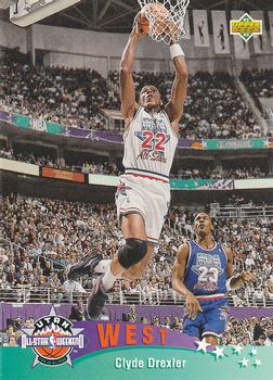 #438 Clyde Drexler - Portland Trail Blazers - 1992-93 Upper Deck Basketball