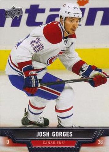 #438 Josh Gorges - Montreal Canadiens - 2013-14 Upper Deck Hockey
