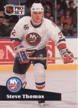 #438 Steve Thomas - 1991-92 Pro Set Hockey