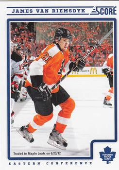 #438 James van Riemsdyk - Toronto Maple Leafs - 2012-13 Score Hockey