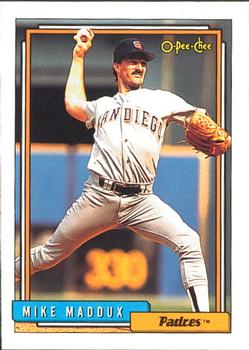 #438 Mike Maddux - San Diego Padres - 1992 O-Pee-Chee Baseball